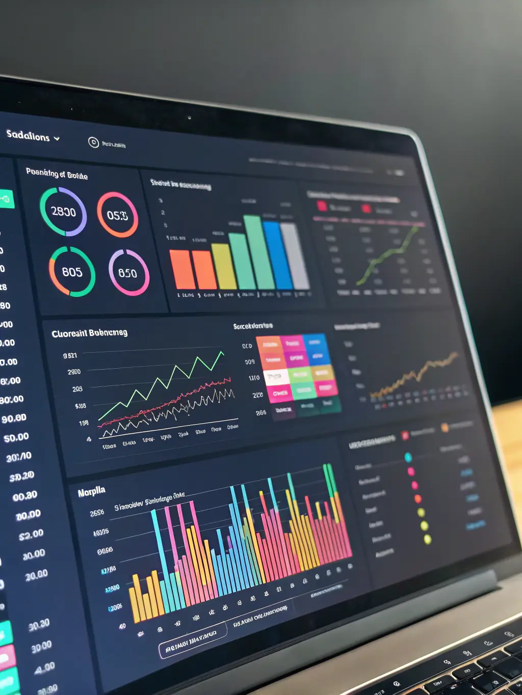 A detailed project budget spreadsheet displayed on a tablet, showcasing transparent pricing and cost breakdowns for a kitchen renovation project.